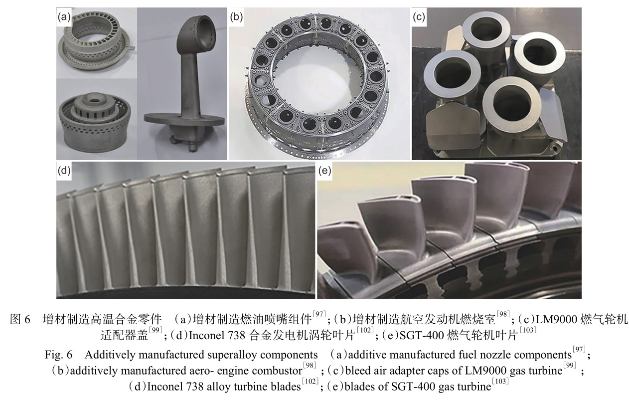 增材制造鎳基高溫合金在航空發(fā)動機與燃氣輪機中的研究應用進展